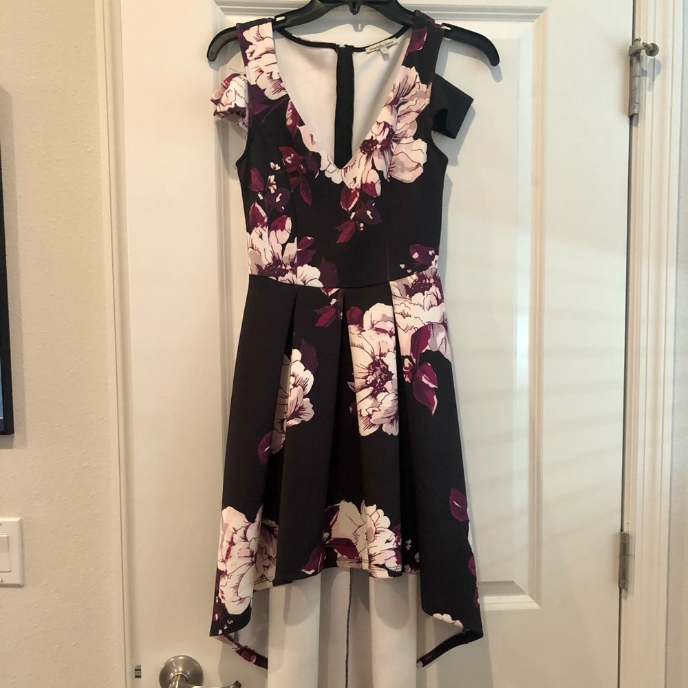 Charlotte Russe high-low cold shoulder dress